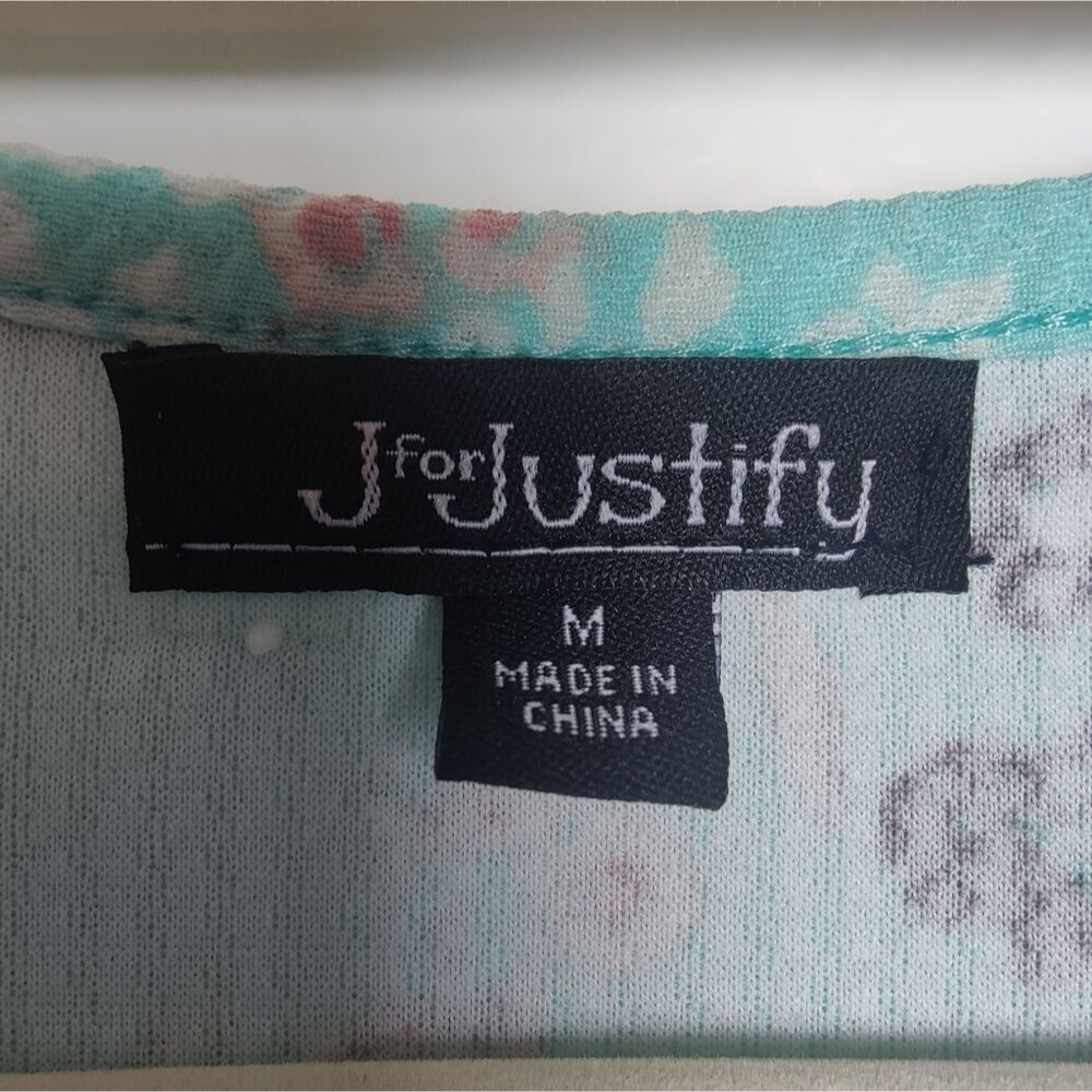 J for Justify Retro Turquoise Floral Mini Skater Dress, Size M - Picture 8 of 10